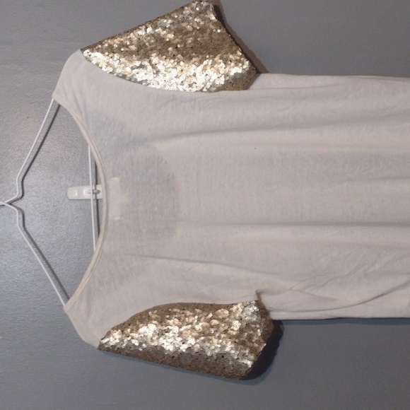 Living doll high low sequins Sunshine shirt - Picture 5 of 8